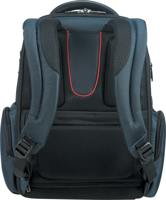 Samsonite Pro-DLX 5 3V Notebook-Rucksack – 20 l, RFID-Fach, Aufsteckfunktion, Nylon, Blau