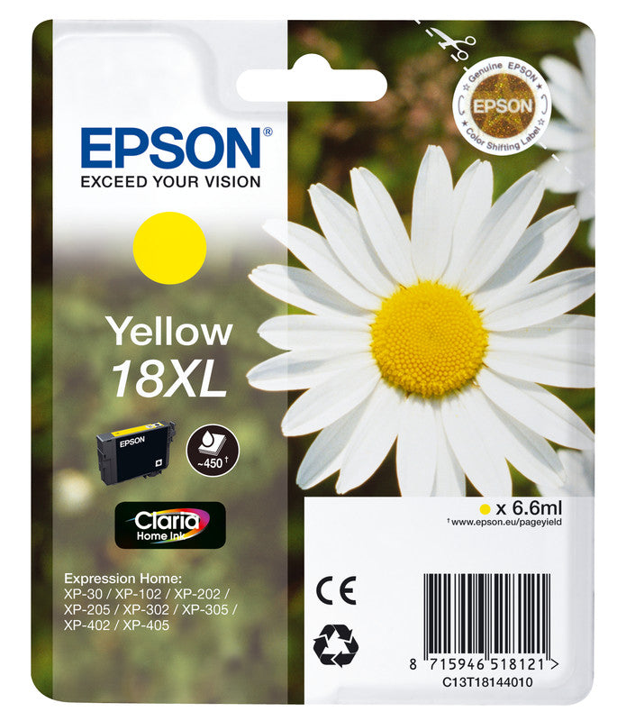 Epson Tintenpatrone 18XL, Gelb