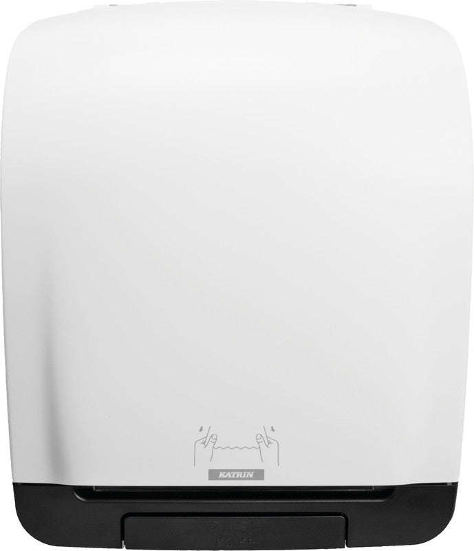 Katrin Handtuchrollenspender Inclusive System weiss – für Handtuchrollen mit Hülse – 335 × 403 × 216 mm