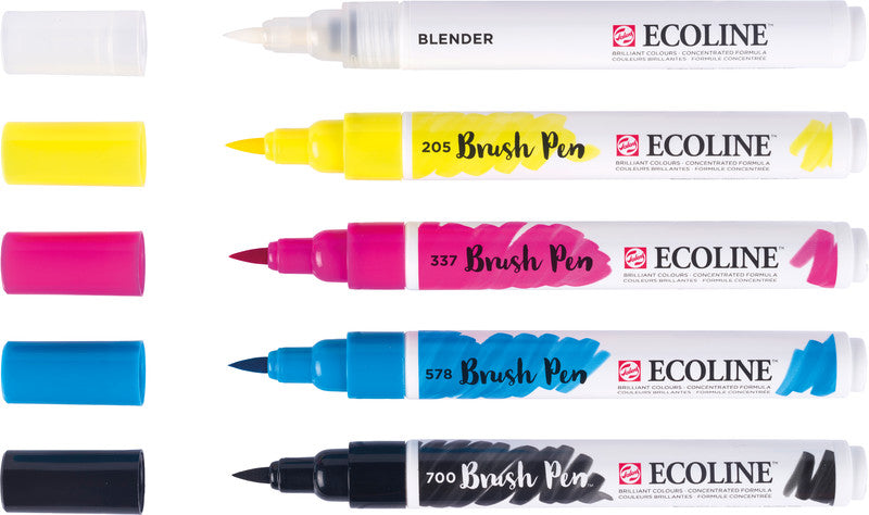 Talens ecoline Filzstifte Primary, 4 Farben, 5 Stk.