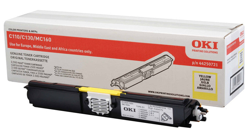 OKI Toner – Gelb, 2500 Seiten