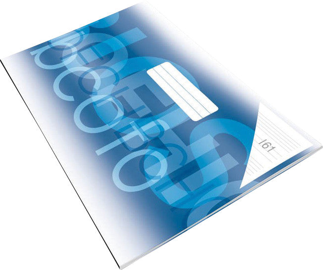 Musiknotenheft – A5 quer – liniert – 40 Seiten – 90 g/m² – gebunden, Löschblatt, grün, Blauer Engel
