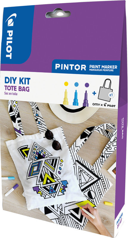 Pilot Bastelset Pigment Marker Jutebeutel – 3 Pintor Marker