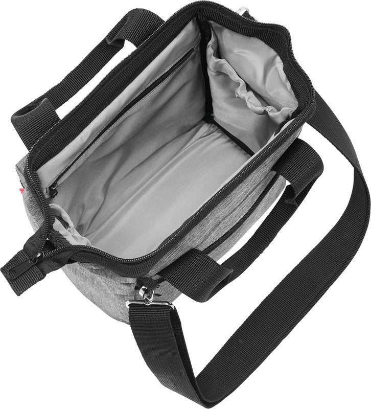 Reisenthel Allrounder Cross Umhängetasche – 4 l, Polyester, Twist Silver, 22 × 24 × 13 cm