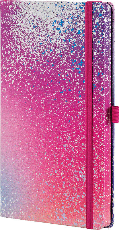 Castelli Notizbuch – A5 – liniert – 192 Seiten – 80 g/m² – gebunden, Gummiband, Stiftschlaufe, mehrfarbig
