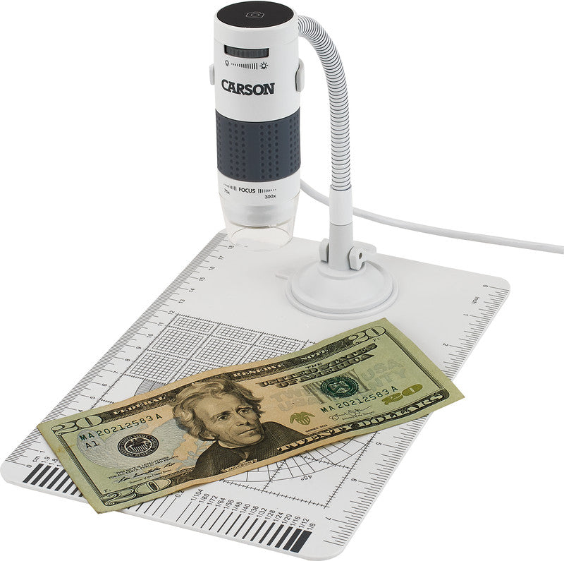 Carson eFlex Digital-Mikroskop – 75–300×, LED, USB 2.0/3.0, für Windows/macOS