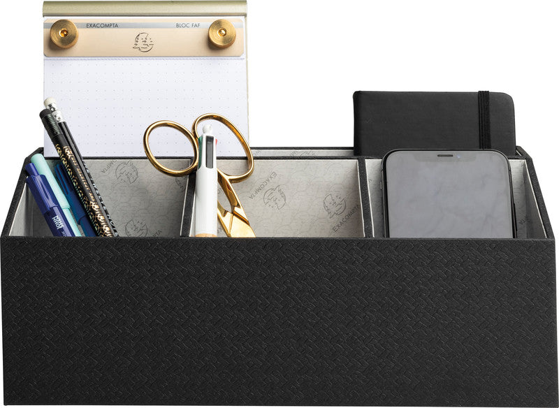 Exacompta Schreibtisch Organizer – für Smartphone, Notizbücher, Tablet – 280 × 150 × 115 mm
