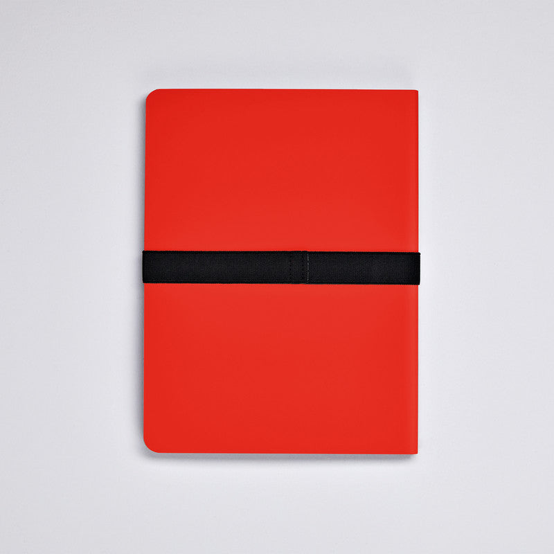 nuuna Notizbuch Not White L Light, A5, 176 Seiten – Rot
