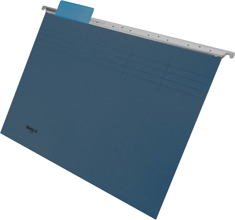 Biella Hängeordner für A4 – Karton, Blau, 320 × 250 mm, mit Vordruck
