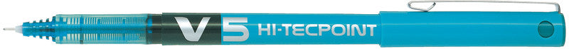 Pilot Hi-Tecpoint V5 – Tintenroller, mit Kappe, 0,3 mm, hellblau, für Linkshänder