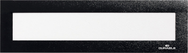 Durable Magnetrahmen – 210 × 40 mm – Schwarz – 5er-Pack