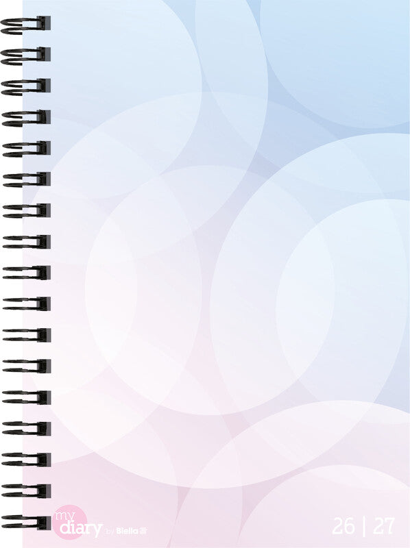 Biella mydiary Schüleragenda – 1 Woche/2 Seiten, Spiralbindung, A5, Aug–Jul, Pastell, FSC
