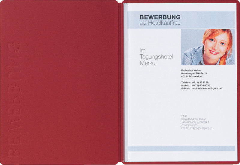 Pagna Konferenzmappe – A4, Karton, Rot