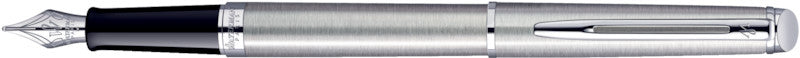 Waterman Hémisphère – Federspitze M – für Rechts- & Linkshänder – Silber, Blau – Patronen