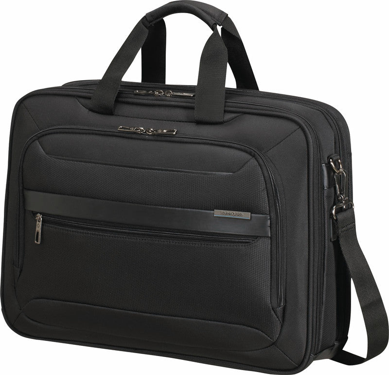 Samsonite Vectura Evo Notebook-Tasche – für Notebooks bis 17,3", 20,5 l, USB-Port, Aufsteckfunktion, Polyester