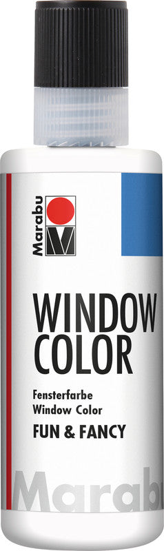 Marabu Fun & Fancy – Fenstermalfarbe – Kristallklar, 80 ml, für Glas & Porzellan