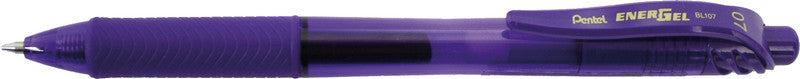 Pentel EnerGel X – Tintenroller, schnelltrocknend, Druckmechanik, 0,7 mm, Violett