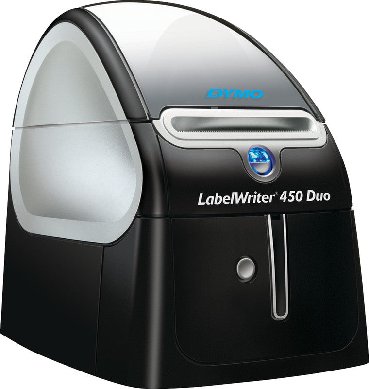 DYMO LabelWriter 450 Duo – Etikettendrucker, Thermodirekt, bis 60 mm, für D1-Bänder 6–24 mm