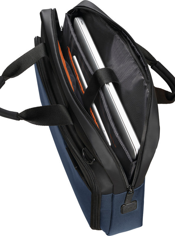 Samsonite Notebook-Tasche – für Notebooks bis 15,6", 12,5 l, Aufsteckfunktion, recyceltes PET (rPET), blau