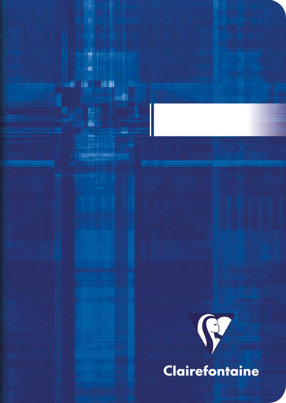 Clairefontaine Notizheft A6, kariert 5 mm, Klammerheftung, Karton, 96 Seiten, 90 g/m² – farbig sortiert