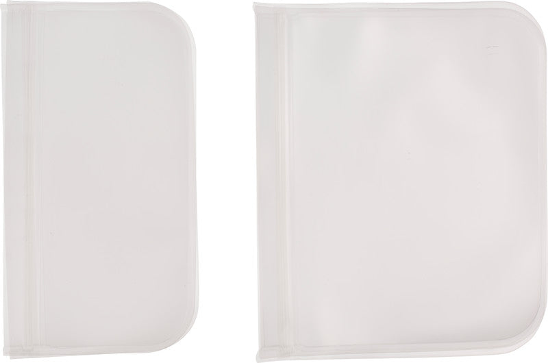 Out oft the blue Out of the Blue Verschlussbeutel – Kunststoff – Transparent – 22 × 12 cm, 22 × 18 cm – 2 Stück