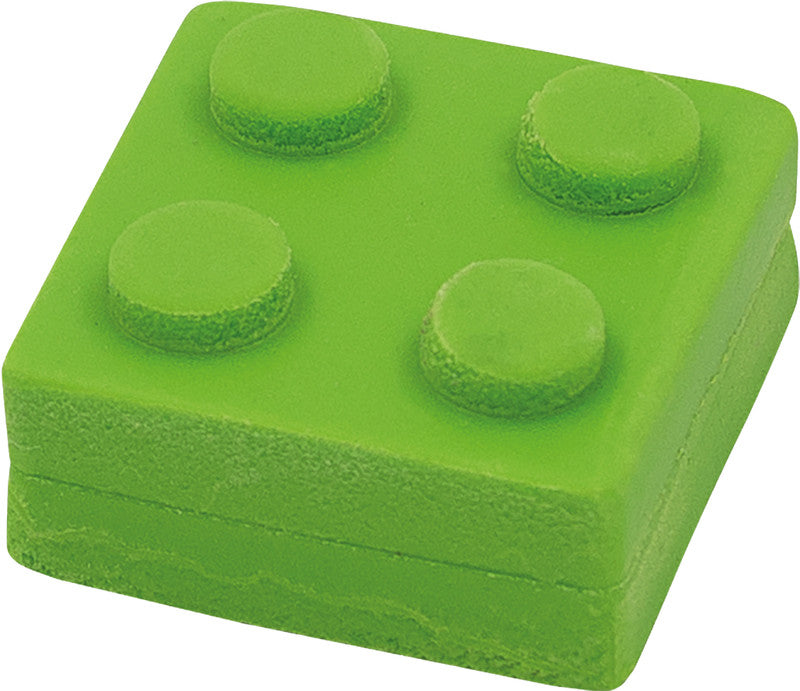 Wedo Radierer Bausteine Bricky – für Bleistifte – 25 × 13 × 25 mm – Kunststoff – sortiert – 4er-Pack