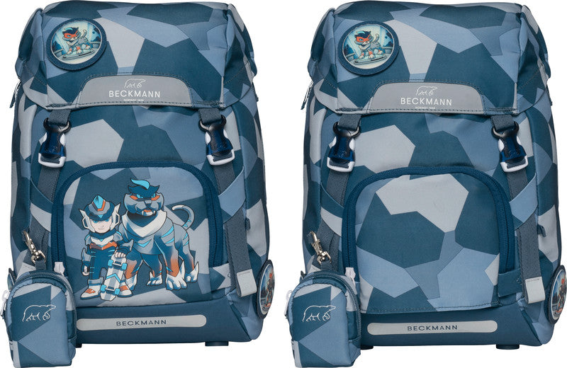 Beckmann Classic Schulrucksack – Tiger Race – 24,0×37,0×25,0 cm – recyclingfähig