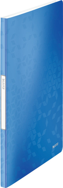 Leitz WOW Sichtbuch, für A4, 20 Hüllen – PP – Blau, metallisch