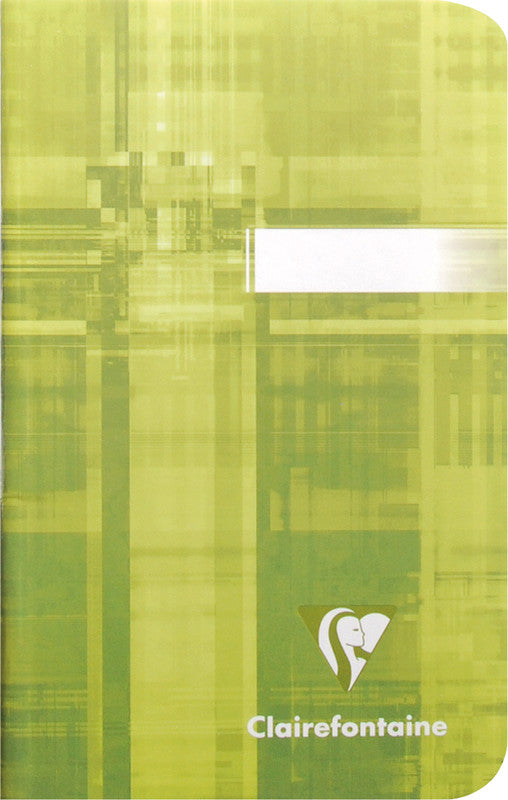 Clairefontaine Notizheft, 90 × 140 mm, kariert 5 mm, Klammerheftung, Karton, 96 Seiten, 90 g/m² – sortiert
