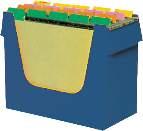 Ornalon Hängemappen-Box A4 – für 15 Hängemappen, 360 × 272 × 162 mm, Enzianblau, Kunststoff