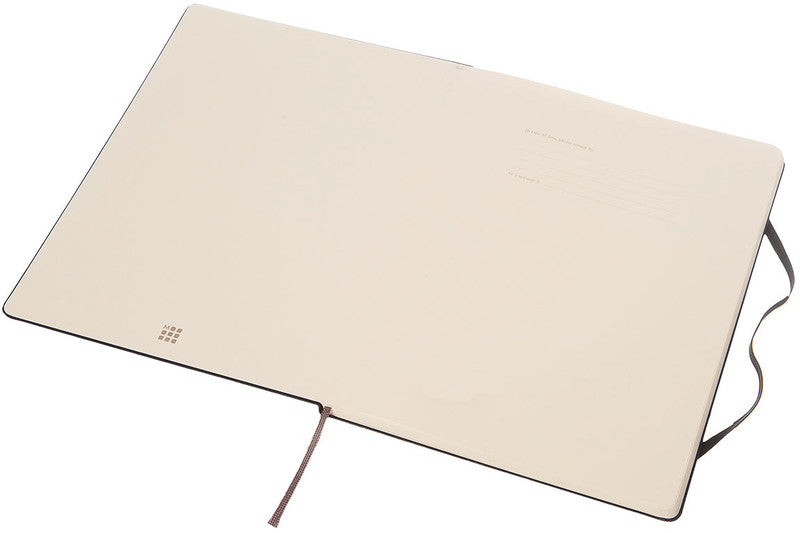 Moleskine Notizbuch, 190 × 250 mm, blanko, Leimbindung, Hardcover, 192 Seiten, 70 g/m² – schwarz