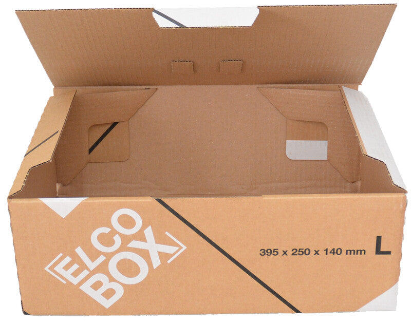 Elco Umzugsbox, braun – 405 × 270 × 145 mm