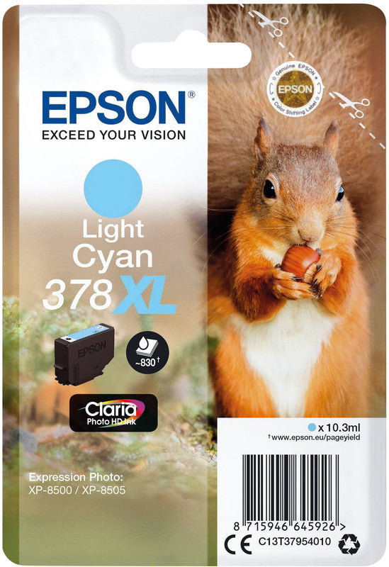Epson Tintenpatrone 378XL, cyan – für Inkjetdrucker/Multifunktionsgeräte