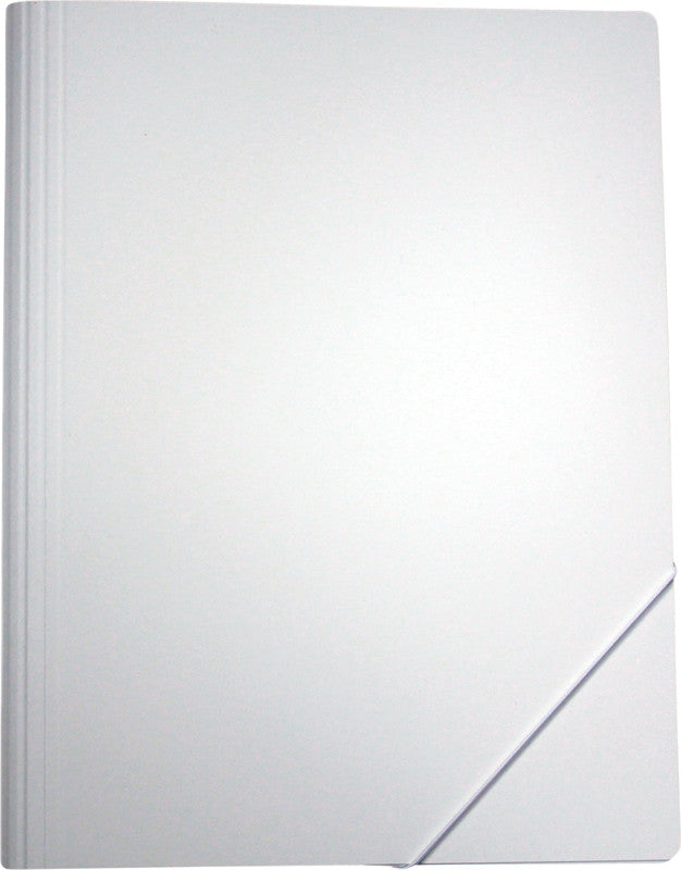 EROLA Sammelmappe, für A4, Karton, weiss, mit Gummizug