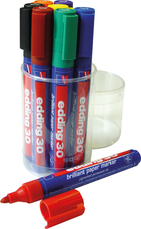 Edding Paper Marker – sortiert, 8er