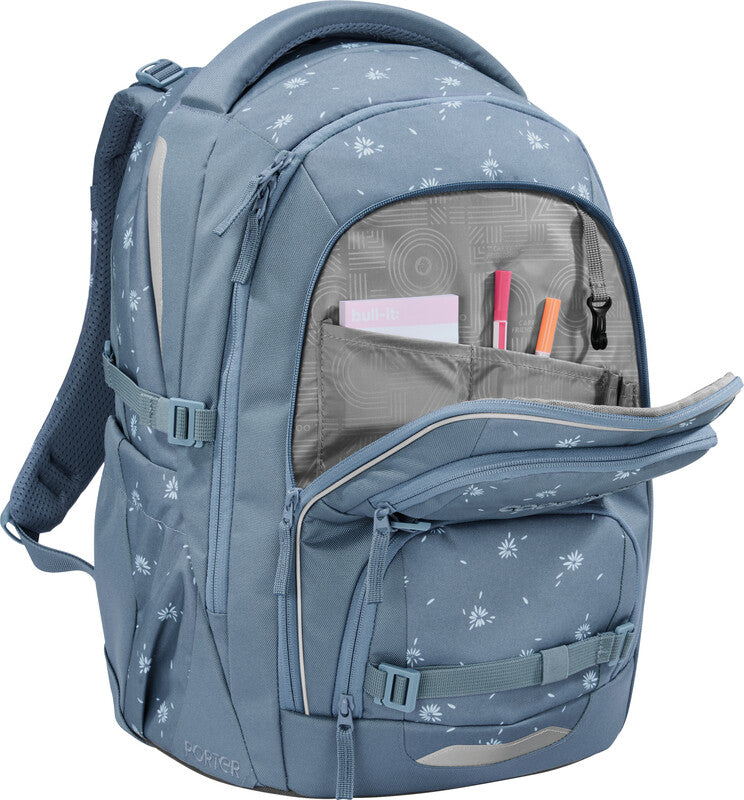 Coocazoo Rucksack Porter – Bloomy Daisy – aus 100% recyceltem rPET – B 30,0 cm × H 46,0 cm × T 23,5 cm