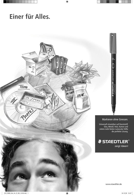 Staedtler Lumocolor Permanent-Marker – rot