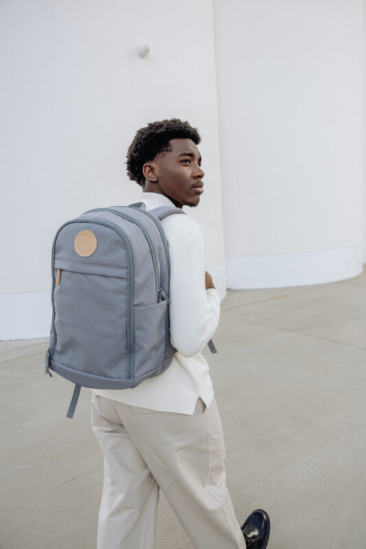 Beckmann Urban Rucksack – Stahlgrau – 30 l – recycelter Bestandteil