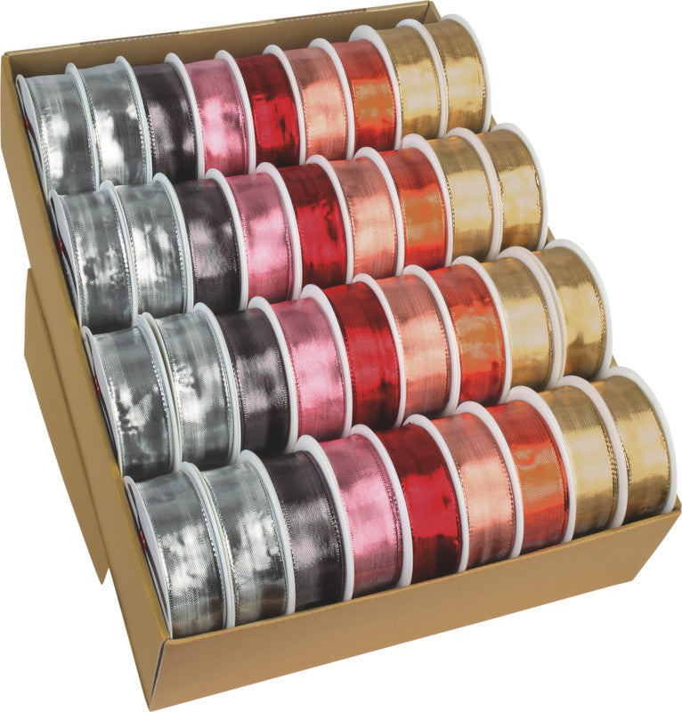 Präsent Seidenband – Devon (Weihnachten) – Seide, 25 mm × 3 m – sortiert