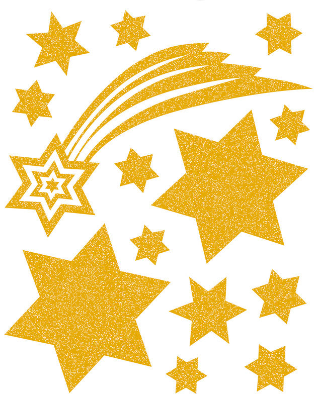 HERMA Fliesensticker Sterne, gold, 21 × 29,7 cm, wiederablösbar, repositionierbar, abwaschbar, 1 Stück