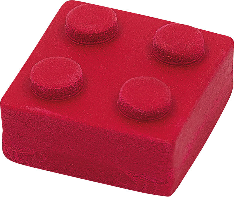Wedo Radierer Bausteine Bricky – für Bleistifte – 25 × 13 × 25 mm – Kunststoff – sortiert – 4er-Pack