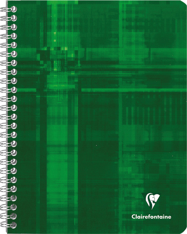 Clairefontaine Spiralblock, 170 × 220 mm, liniert, Spiralbindung, Karton, 50 Blatt – farbig sortiert