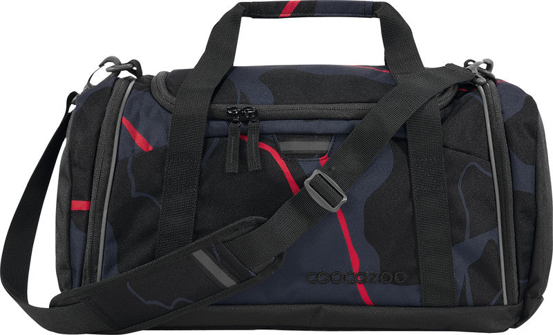 Coocazoo Sporttasche – Motiv Lava Lines, mit Schultergurt, wasserabweisend, reflektierend, 40 × 24 × 23 cm