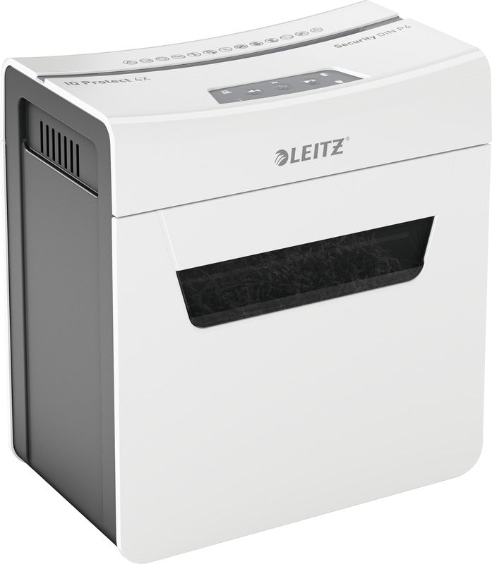 Leitz Aktenvernichter, DIN P-4, Partikelschnitt 4 × 28 mm, 6 Blatt, 10 l, A4