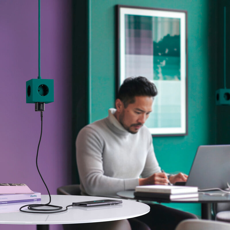 Hama 00201985 USB-Ladegerät 25 W – USB-C×1 – PD 3.0, QC 3.0 – EU-Stecker (Typ C) – Schwarz