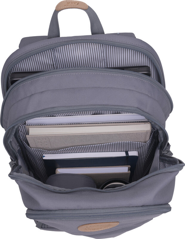 Beckmann Urban Rucksack – Stahlgrau – 30 l – recycelter Bestandteil