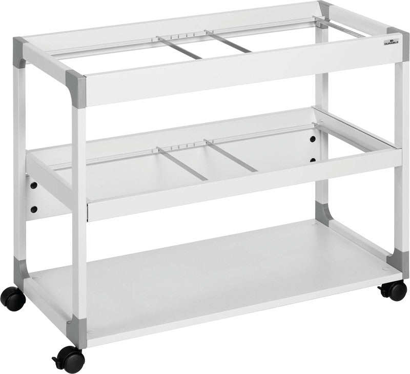 Durable Hängemappenwagen – für 200 Hängemappen A4, Folio und Foolscap, mit Rollen, 897 × 715 × 432 mm