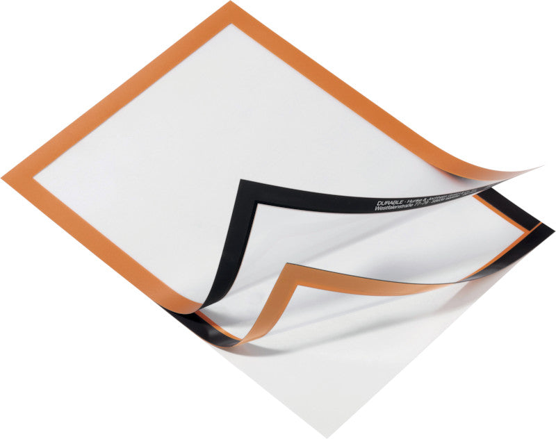 Durable Magnetrahmen – A4 – Orange – 2er-Pack