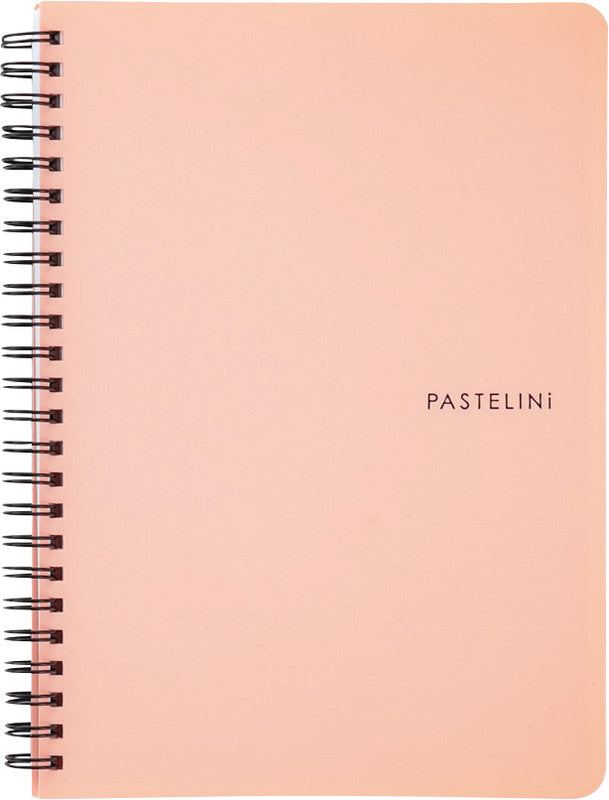 Pastelini Spiralbuch, A5, liniert, Spiralbindung, 120 Seiten, perforiert, 70 g/m² – sortiert
