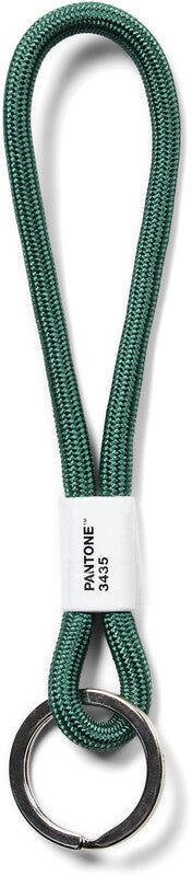 Pantone by Copenhagen Schlüsselanhänger Kurz – mit Schlüsselring, Nylon, Dunkelgrün, 33 × 180 mm